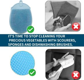 Vegetable Brush Vegetable Scrubber for Food - Vegetable Cleaner Potato Scrubber Brush Veggie Brush Vegetable Scrubber Potato Brush Veggie Scrubbe