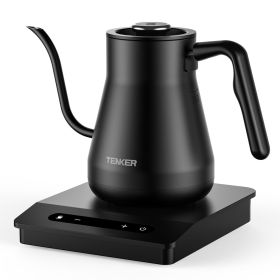 TENKER Electric Gooseneck Kettle Temperature Control & 5 Variable Presets;  Pour-Over Tea Kettle for Coffee Brewing;  Stainless Steel Inner;  120