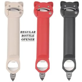 4-in-1 And 5-in-1 Can Openers And Bottle Openers, Suitable For Seniors With Arthritis And Hand Weakness (Color: Beige)